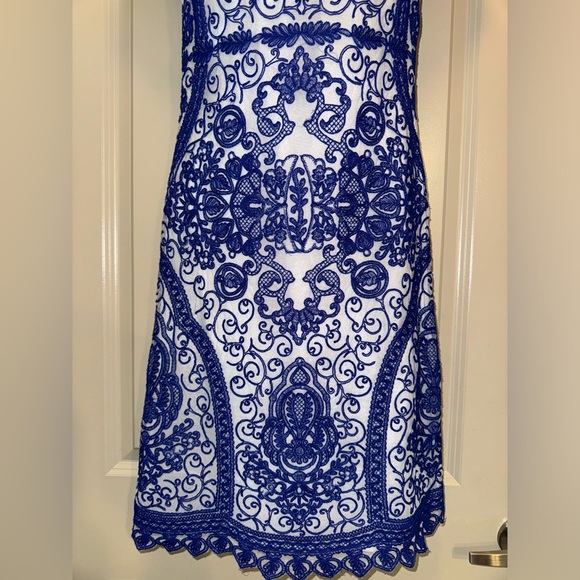 Yoanna Baraschi Blue Pepin Sheath Dress size 4 - Picture 5 of 15